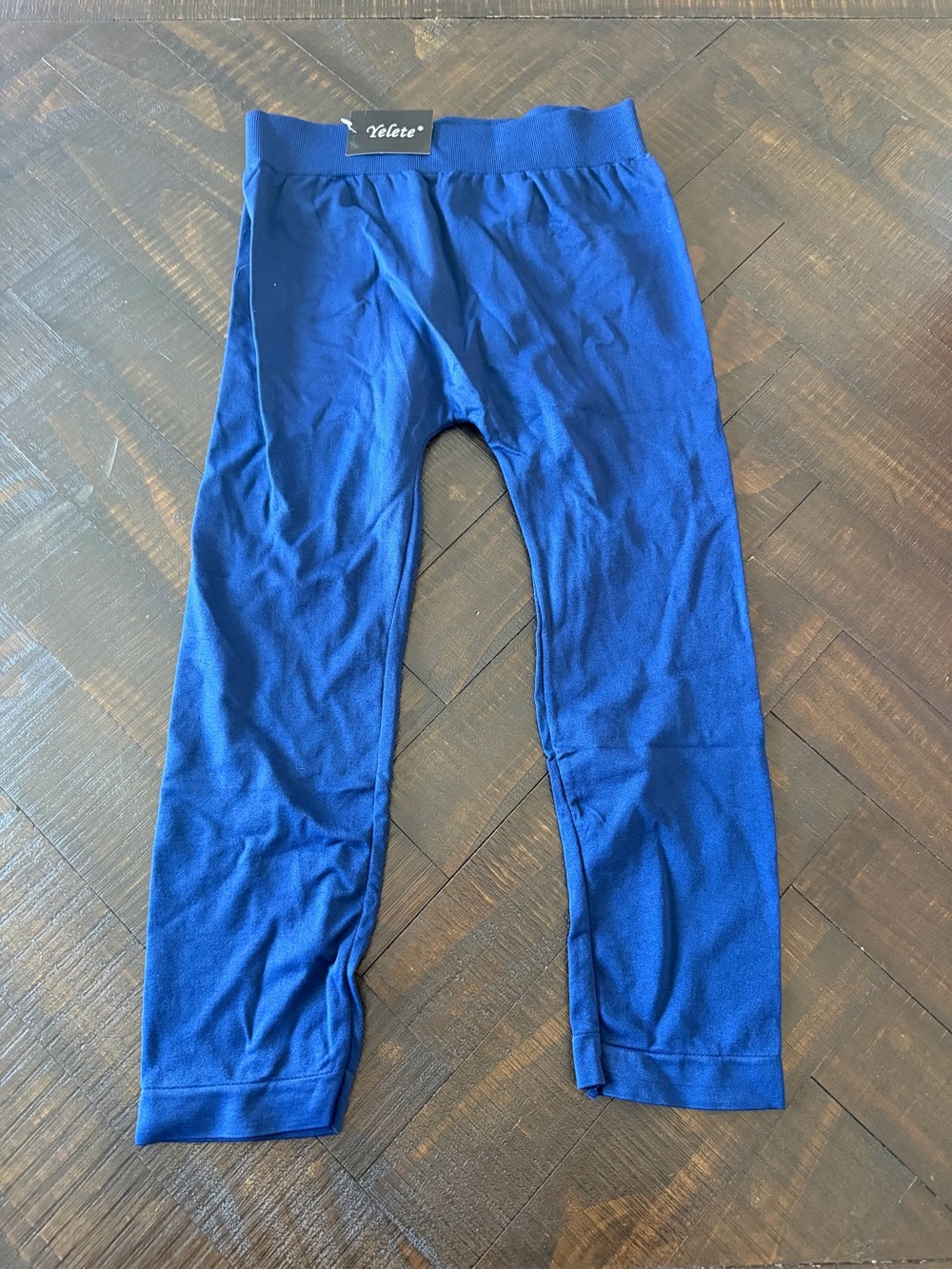 Yelete Royal Blue womens Capri Leggings